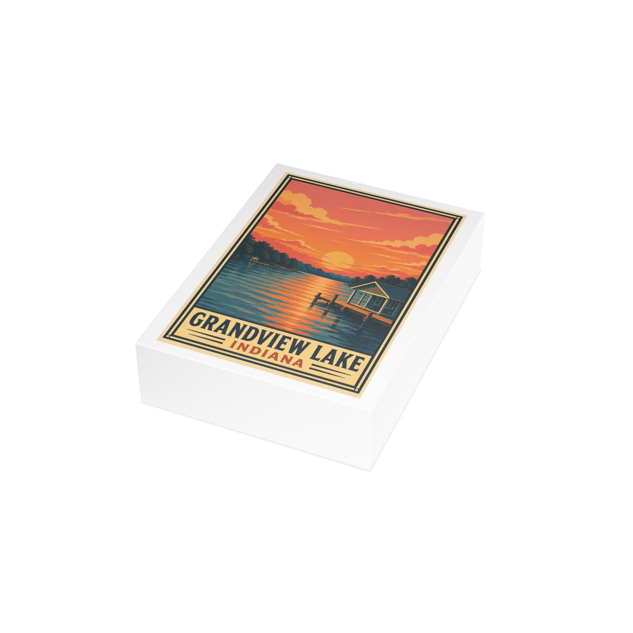 Grandview Lake National Park Style Postcard Bundle
