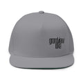 Flat Bill Cap — Minimal Embroidered "grandview lake" Logo Snapback