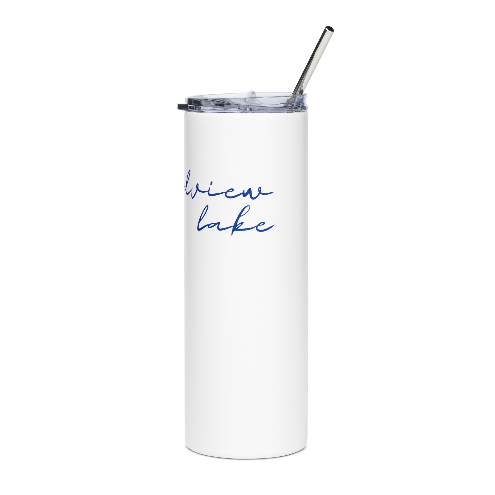 20oz Stainless Tumbler — Minimal Script "grandview lake" Travel Cup