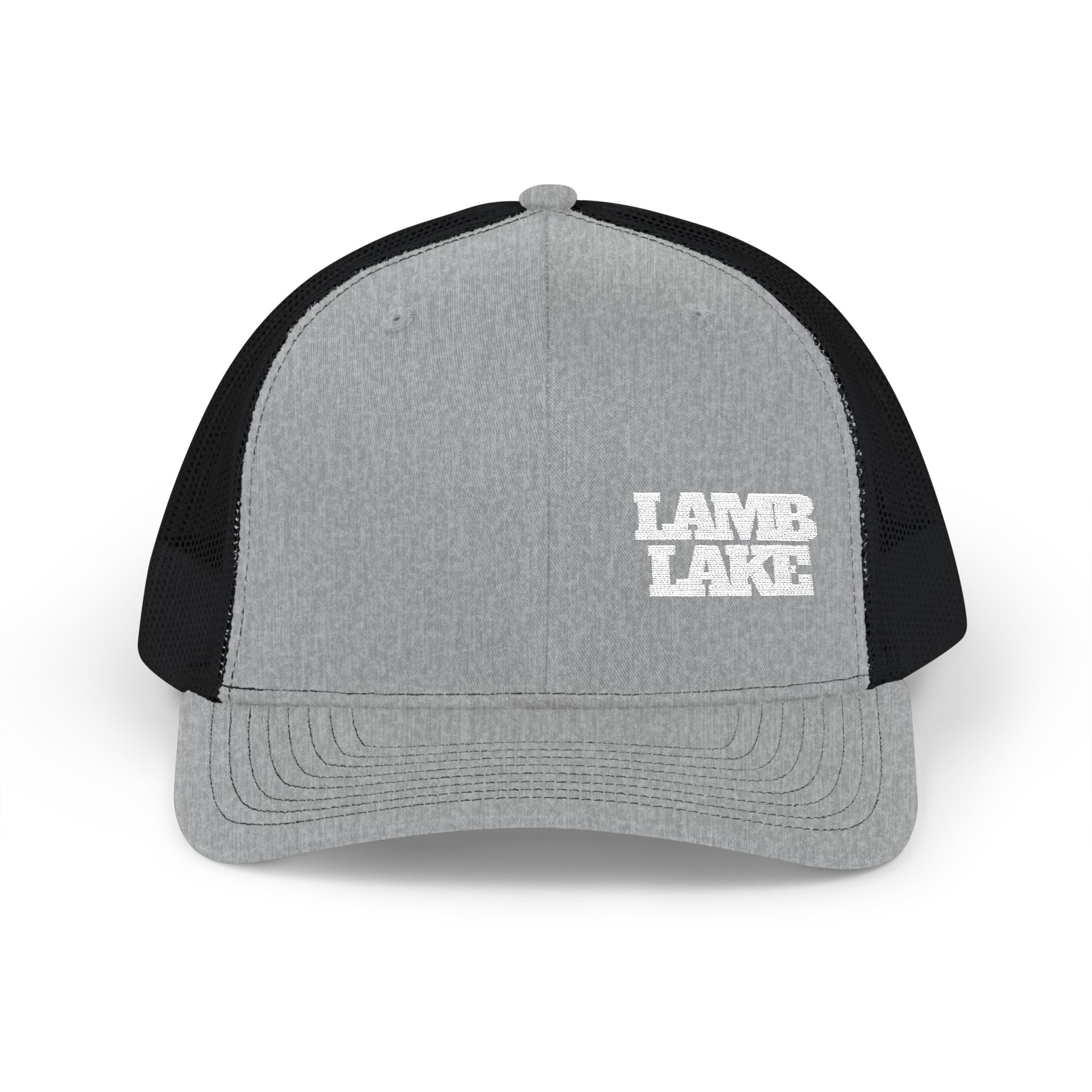 Lamb Lake Trucker Hat — Vintage Mesh Snapback Cap