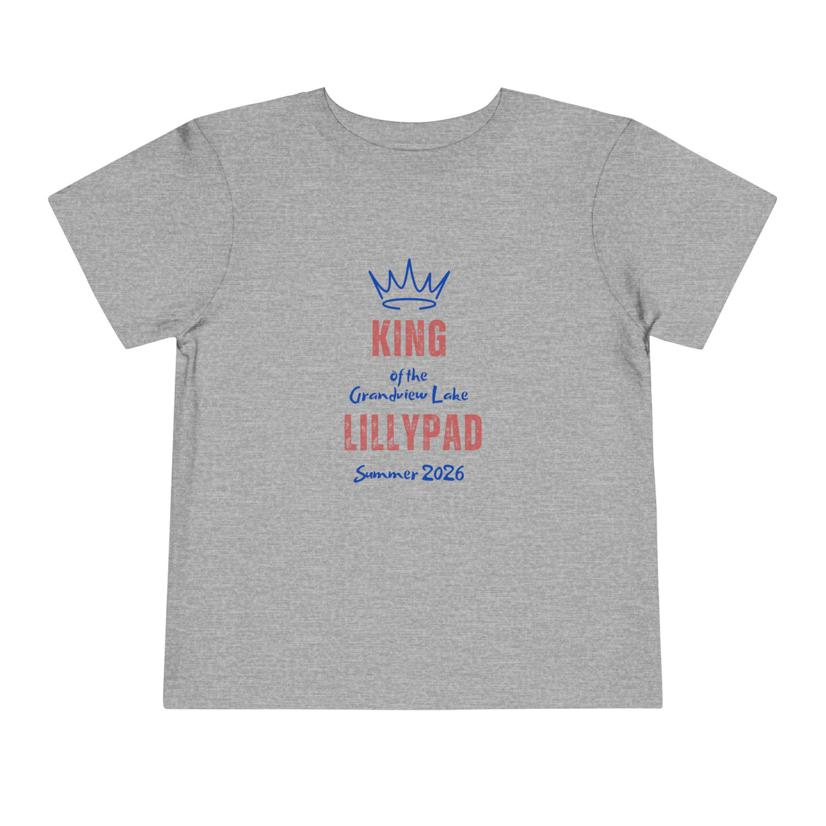 King of the Lillypad Toddler Tee — Grandview Lake Summer 2026'