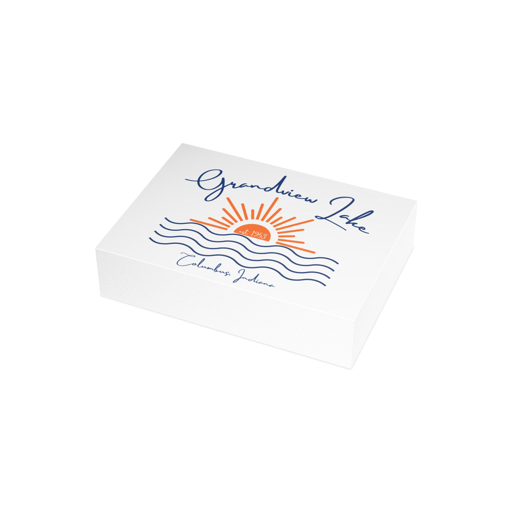 Postcard Bundles (envelopes not included) - Grandview Lake Script Sunset over Water