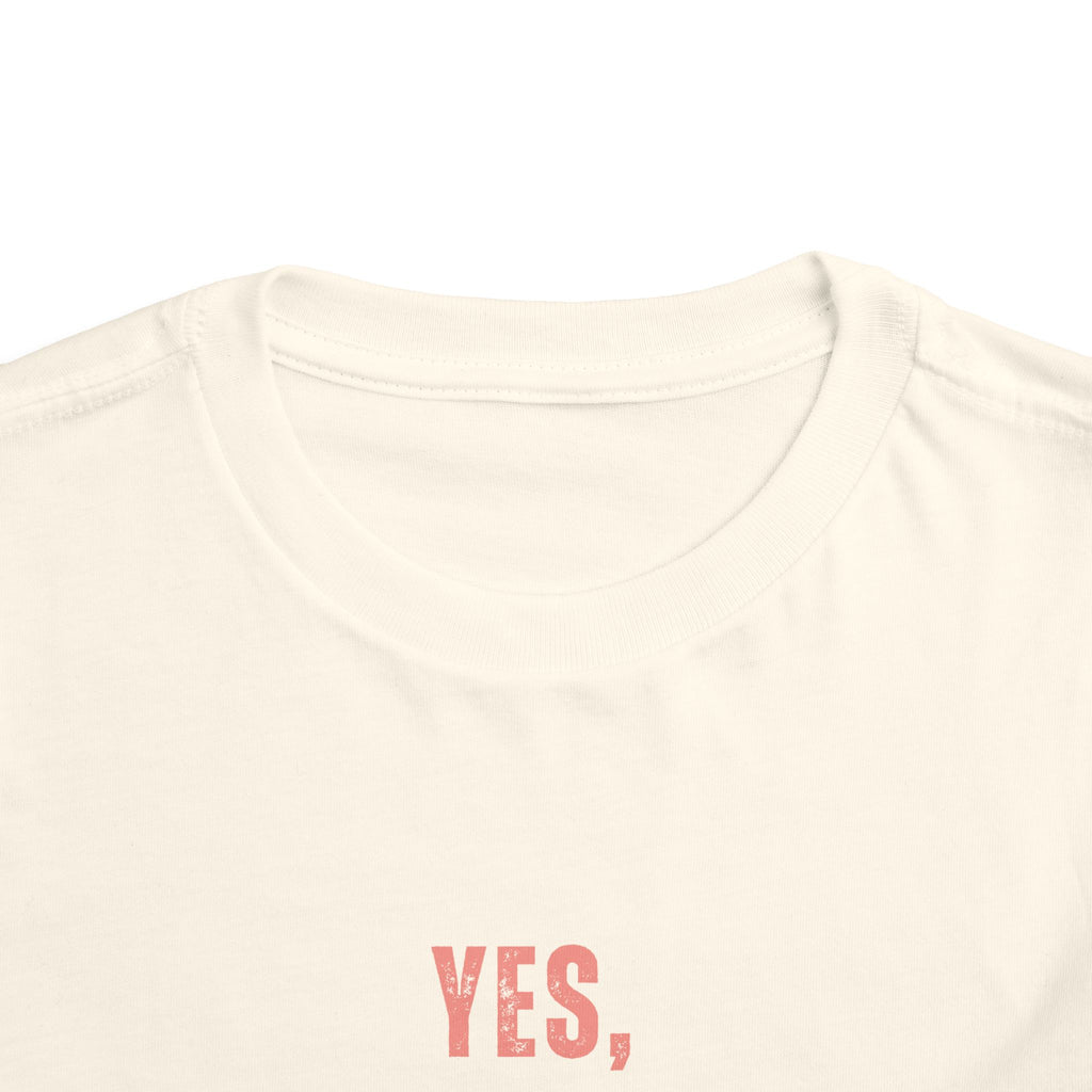 Toddler Tee — "Yes, I Am a Pirate" Text Kids Shirt