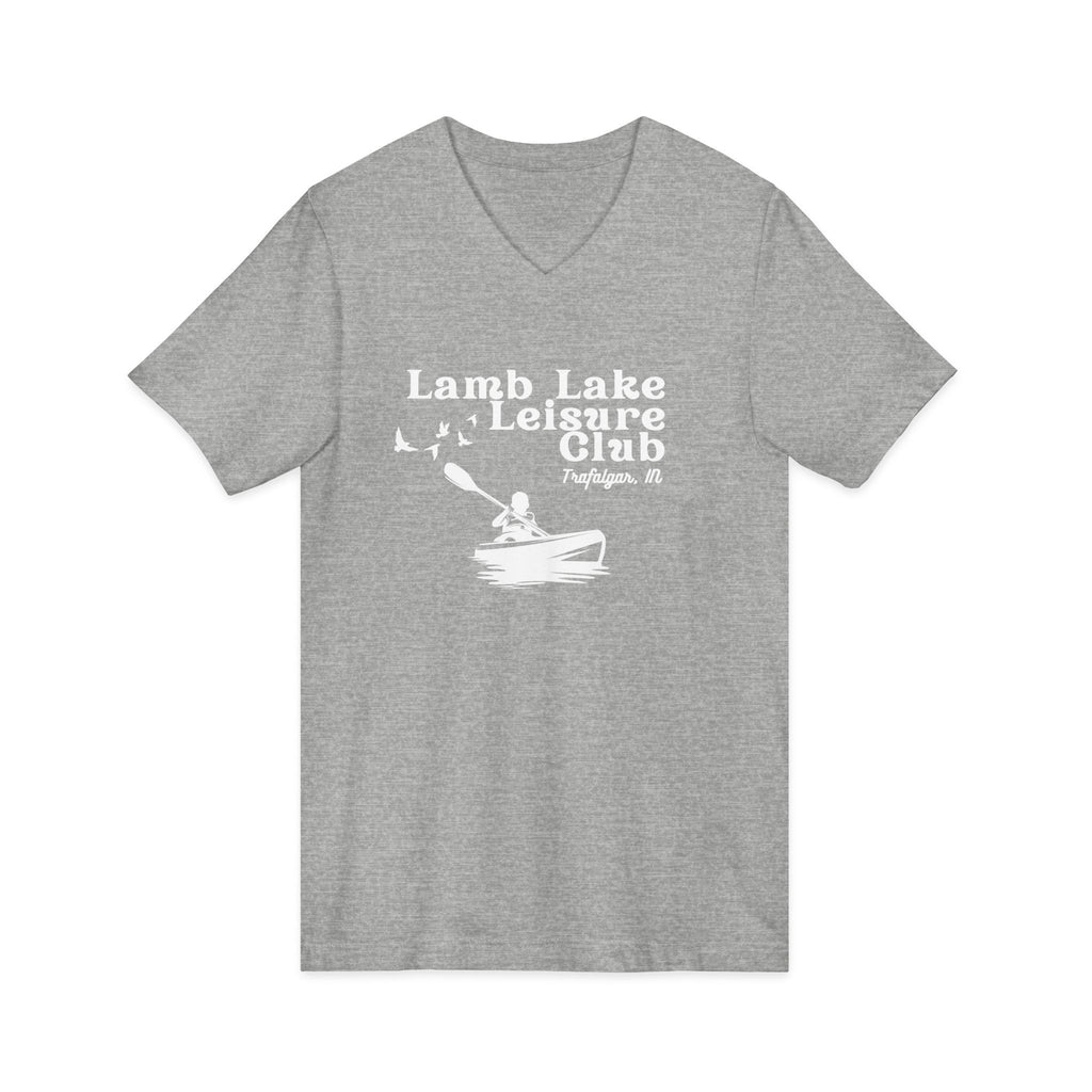 Lamb Lake Kayak Leisure Club V-Neck Tee
