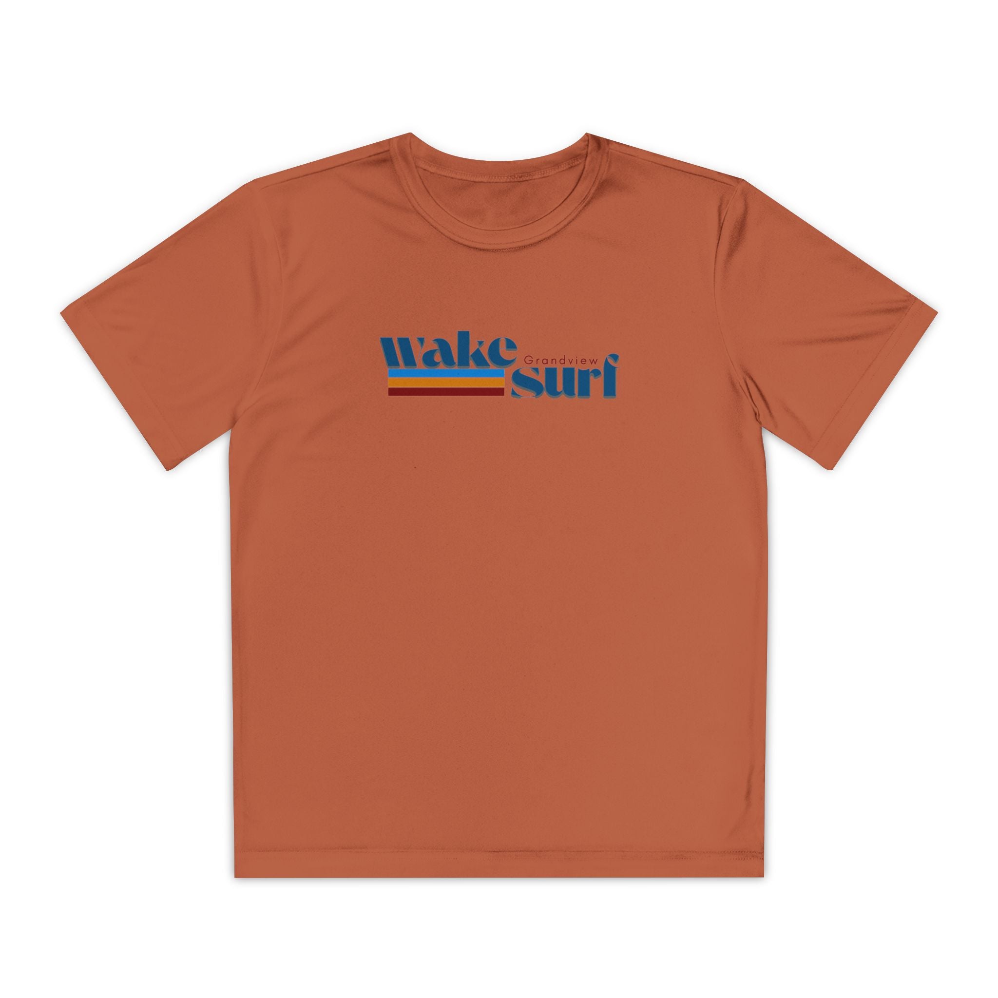 Youth Wake Surf Grandview Tee – Retro Striped Wake Surfing Shirt
