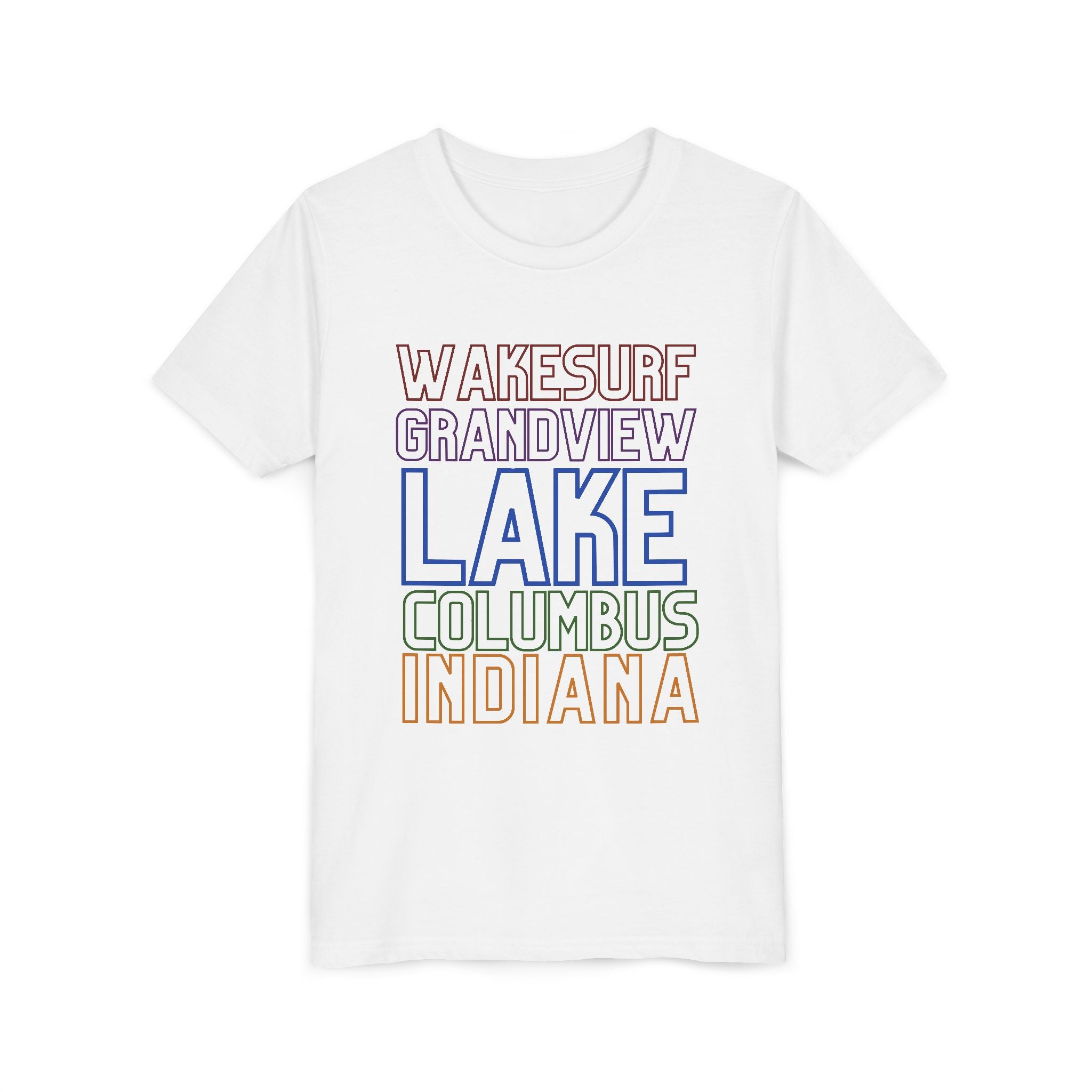 Youth Tee - Grandview Lake Columbus Indiana Wakesurf (Kids)