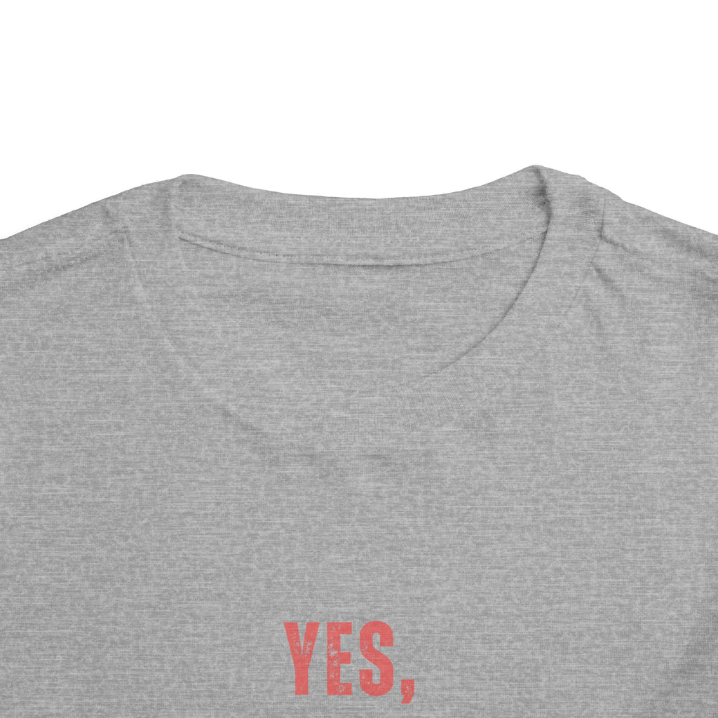 Toddler Tee — "Yes, I Am a Pirate" Text Kids Shirt