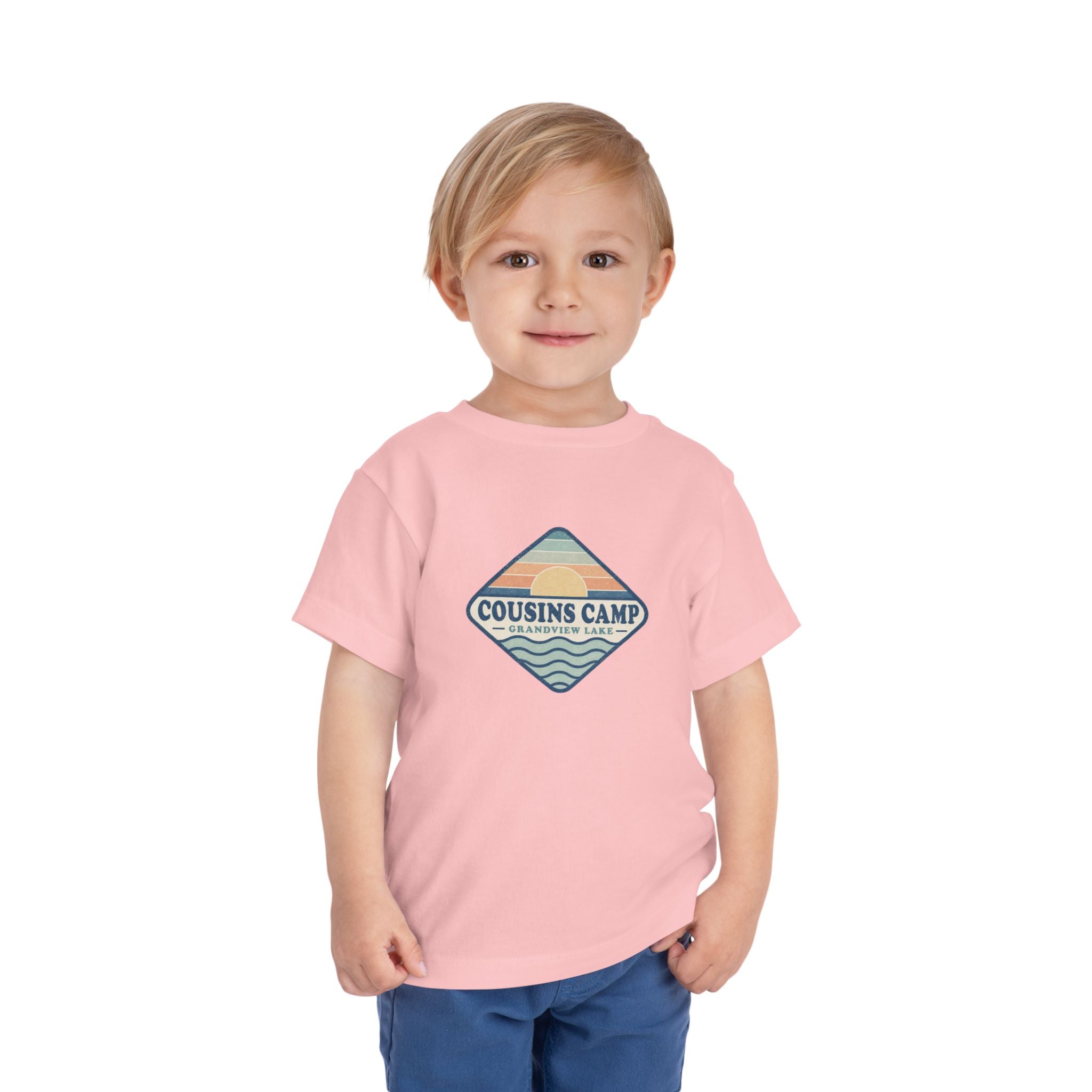 Cousins Camp Toddler Tee — Retro Lakeside Summer Camp Shirt