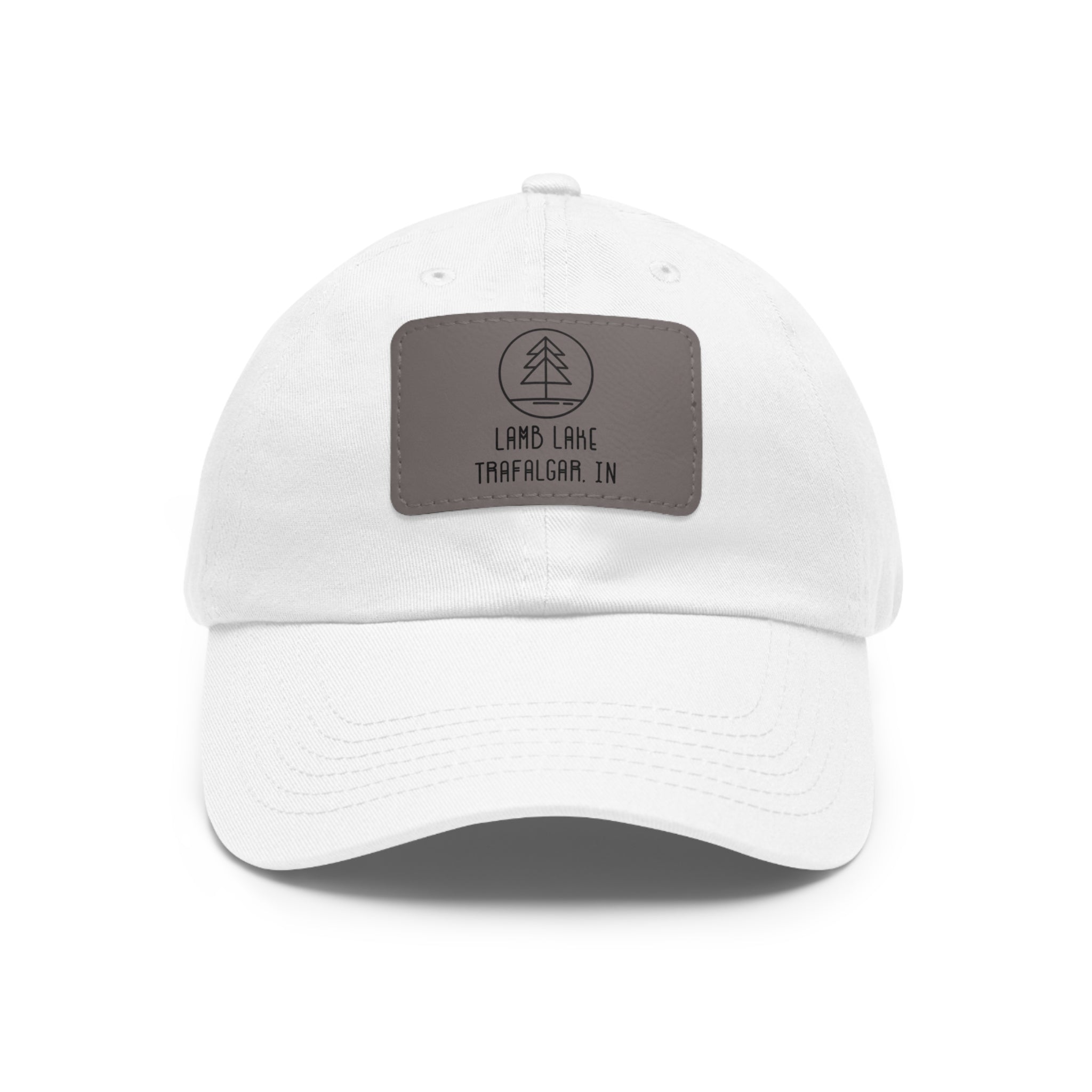 Leather Patch Hat — Lamb Lake Outdoor Baseball Cap
