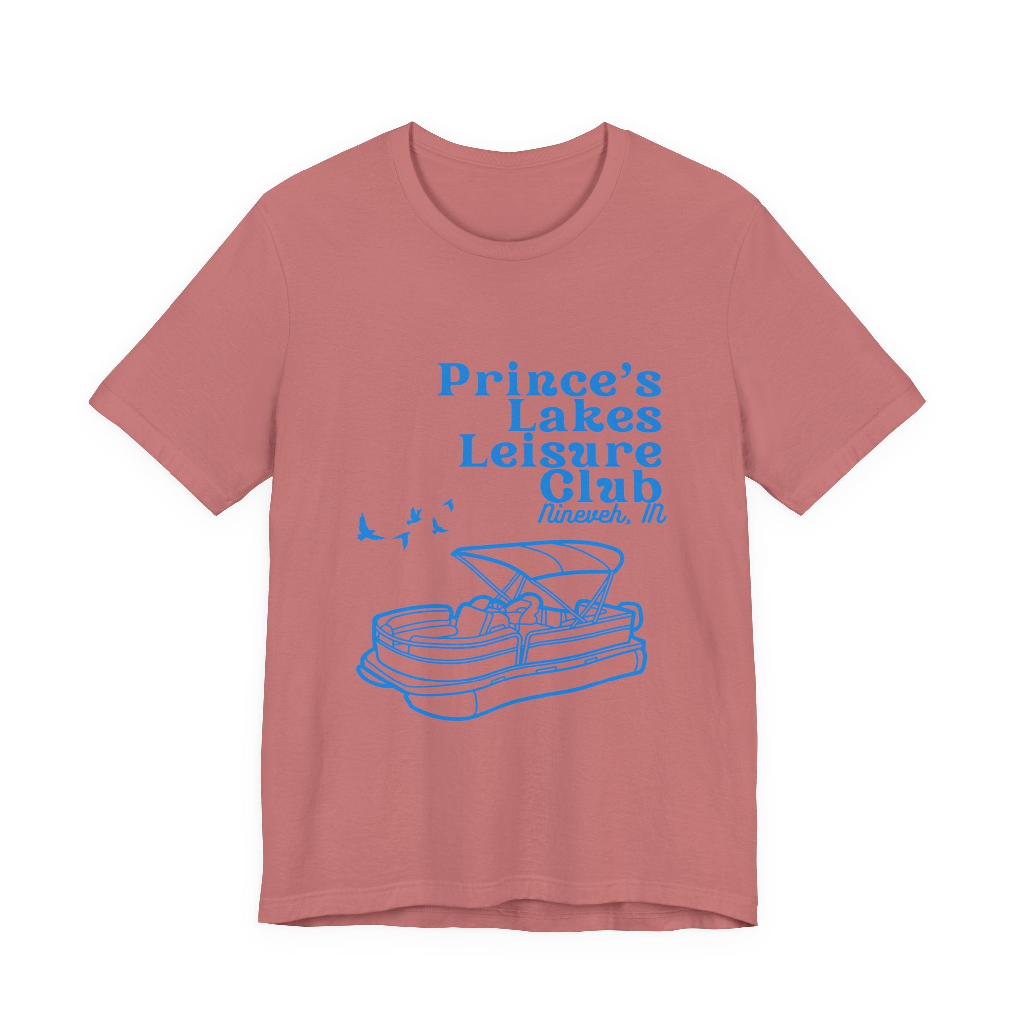 Lake Club Pontoon Boat Tee – "Prince's Lakes Leisure Club" Vintage Boating T-Shirt
