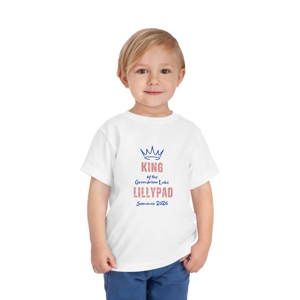 King of the Lillypad Toddler Tee — Grandview Lake Summer 2026'