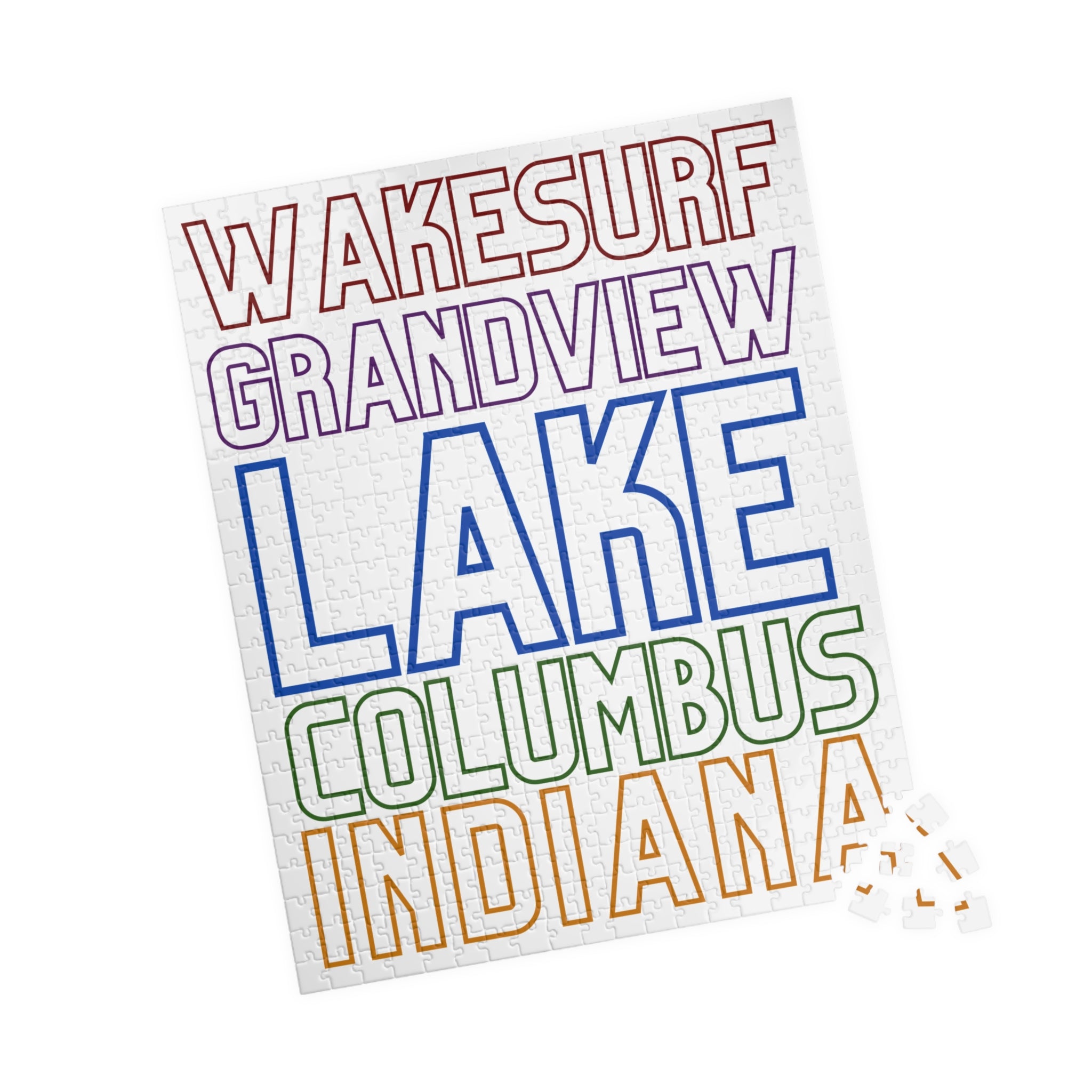 Wakesurf Grandview Lake Kids Puzzle — 252, 520 Piece Jigsaw