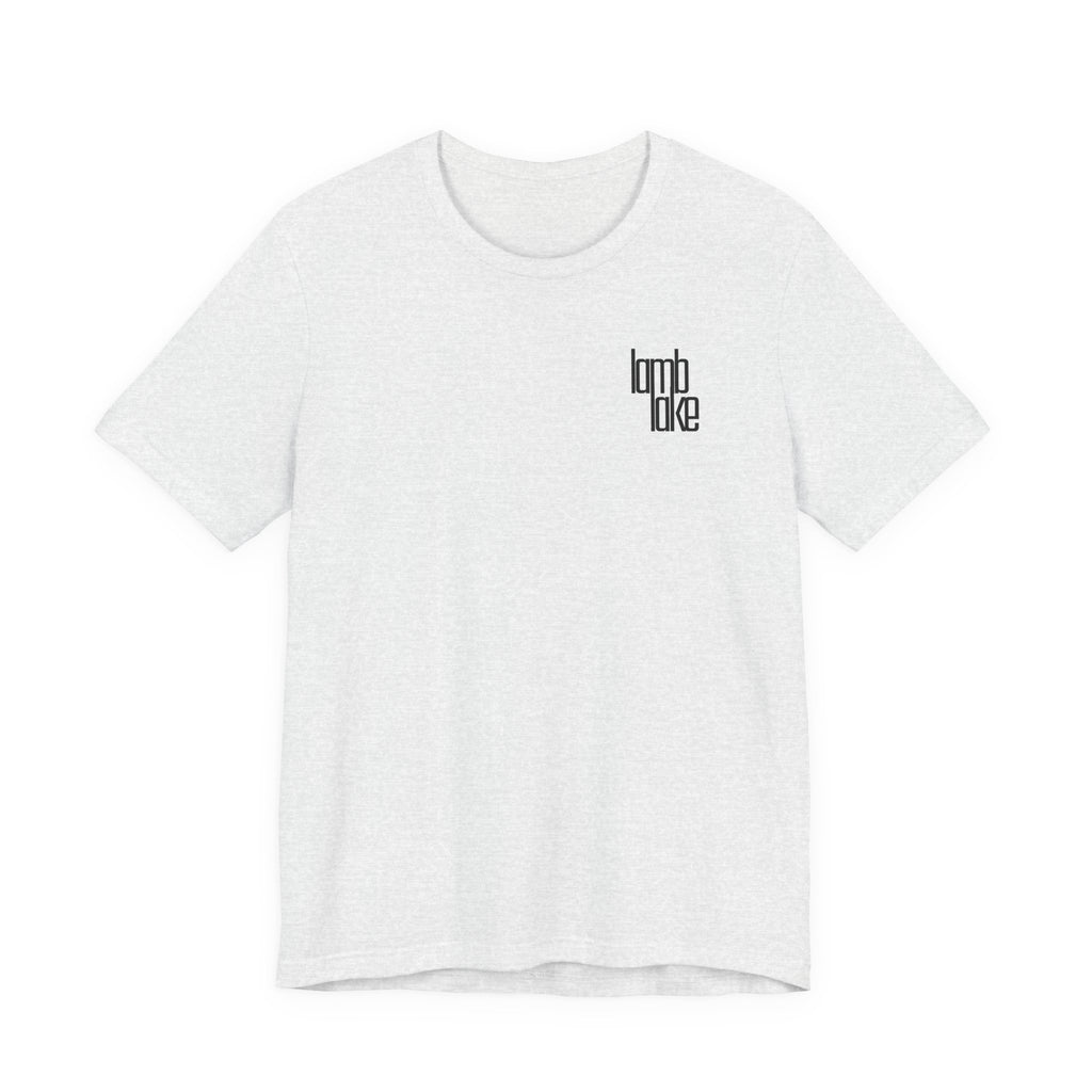 'lamb lake' Graphic Tee —  Minimal Logo T‑Shirt