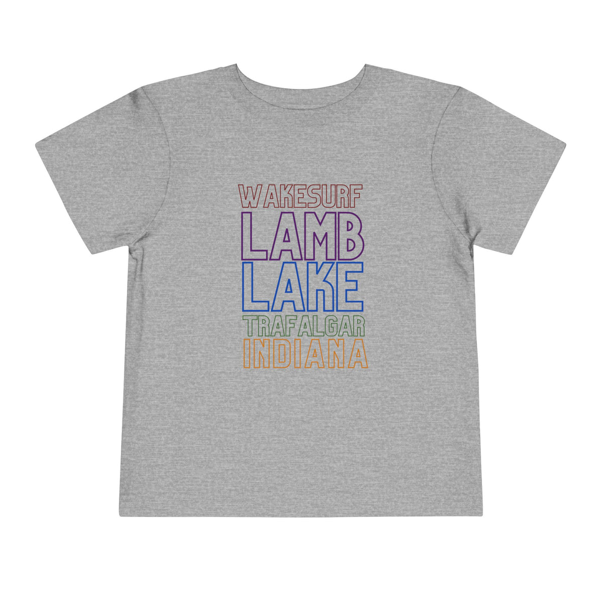 Lamb Lake Trafalgar Indiana Toddler Tee — Wakesurf Summer Shirt