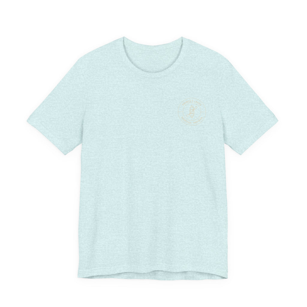 Kayak Pocket & Back Print Prince's Lakes Minimalist Tee —  Short Sleeve Shirt