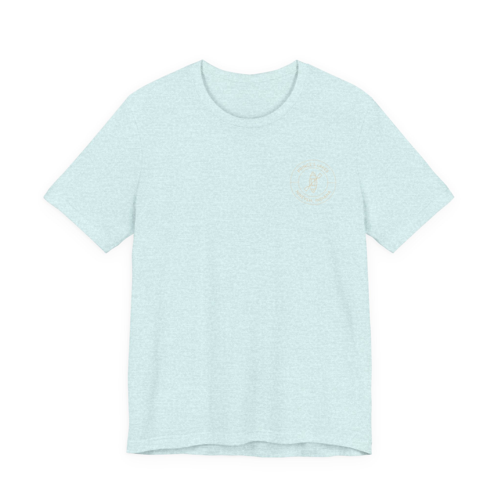 Kayak Pocket & Back Print Prince's Lakes Minimalist Tee —  Short Sleeve Shirt