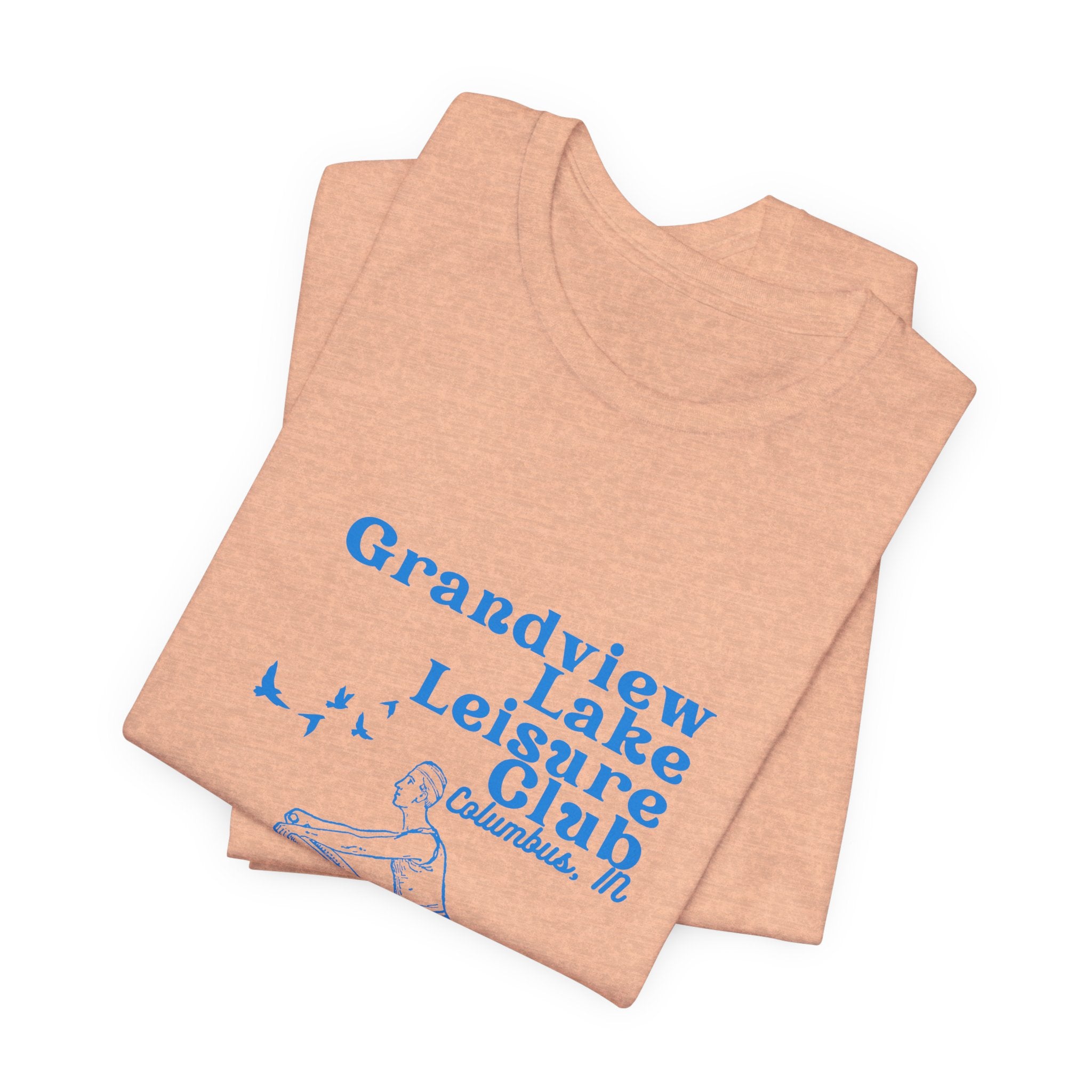Kayak Tee – "Grandview Lake Leisure Club" Vintage Boating T-Shirt