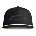 Grandview Lake Rope Cap — Embroidered Stitch Vintage Sun-washed Trucker Hat