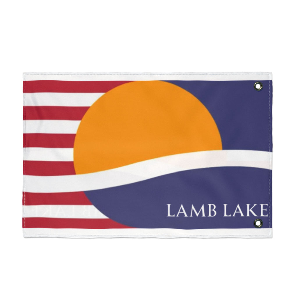 Lamb Lake 1967 Flag — Double-Sided Lake House Banner
