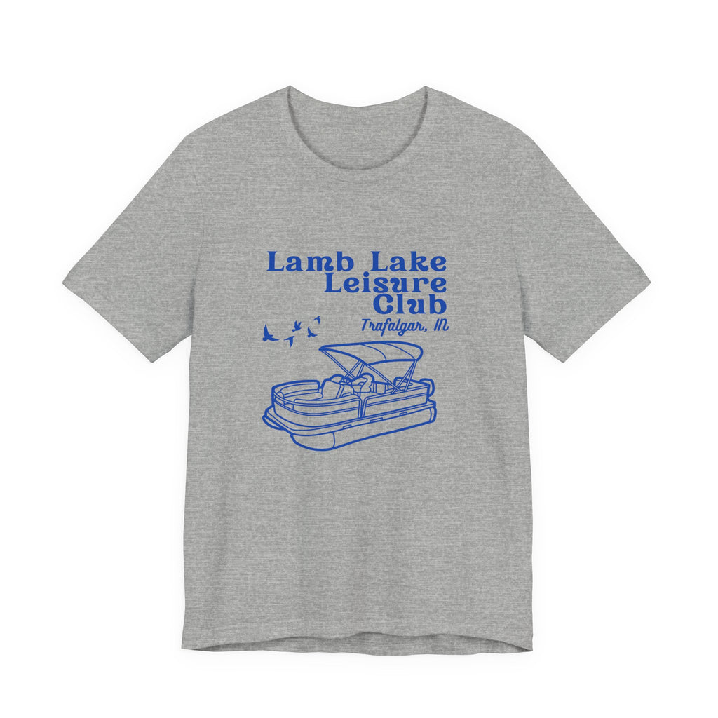 Pontoon Tee – "Lamb Lake Leisure Club" Vintage Boating T-Shirt