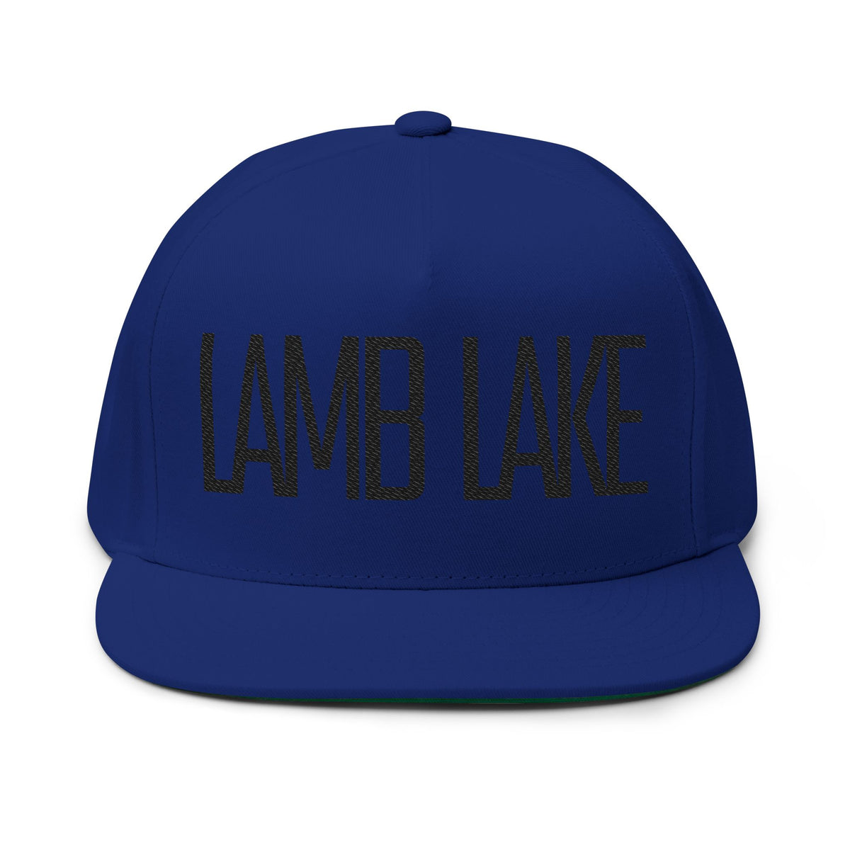 LAMB LAKE Embroidered Flat Bill Cap