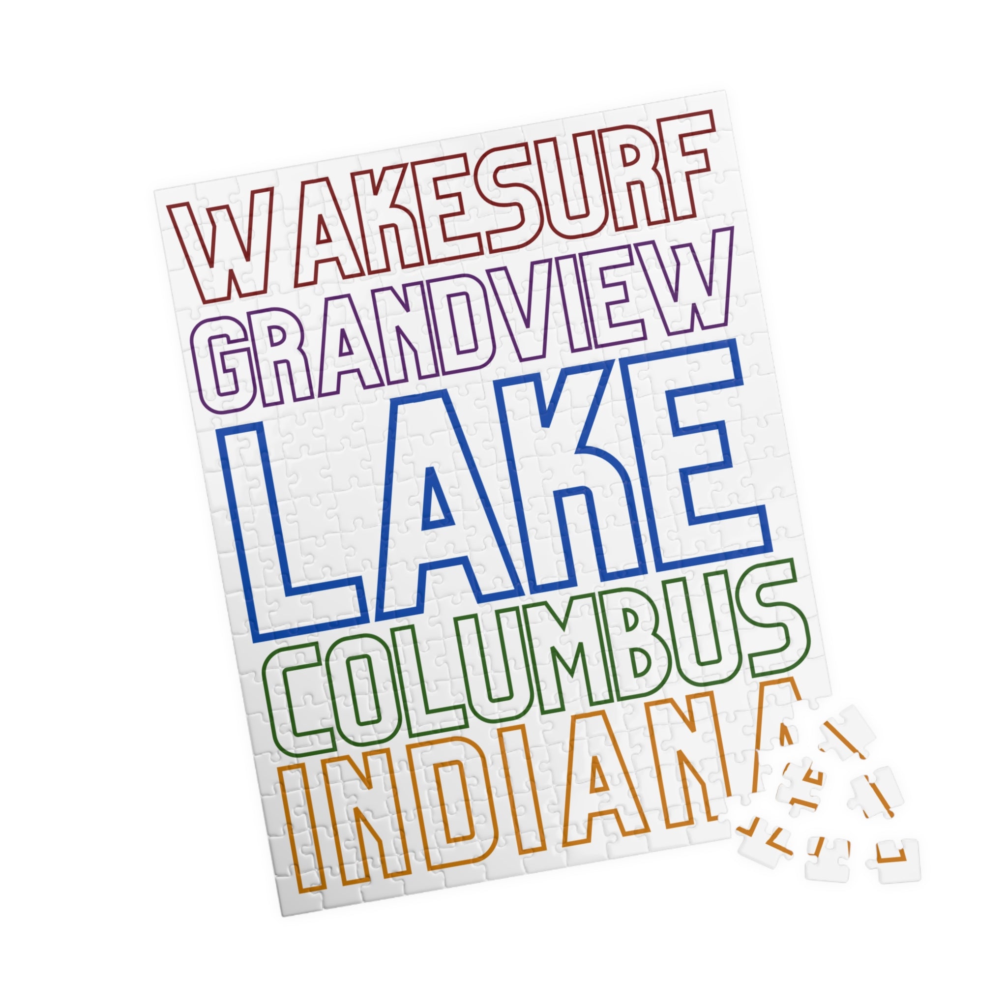 Wakesurf Grandview Lake Kids Puzzle — 252, 520 Piece Jigsaw