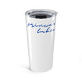 20oz Tumbler — "Prince's Lakes" Blue Script Insulated Travel Cup