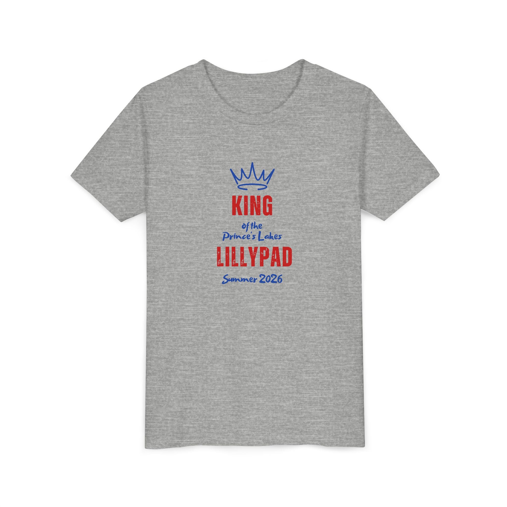 King of the Princess Lake Lillypad Youth Tee — Cute Summer 2026 Kids Shirt