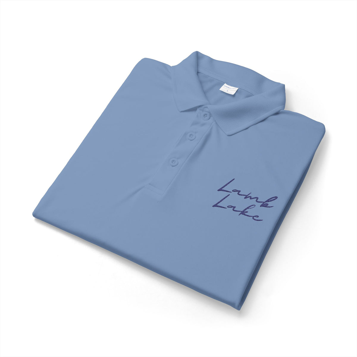 Embroidered 'Lamb Lake' Polo — Lightweight Performance Shirt