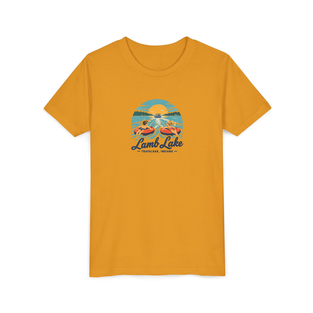 Youth T-Shirt - Lamb Lake Tubing Vintage Design