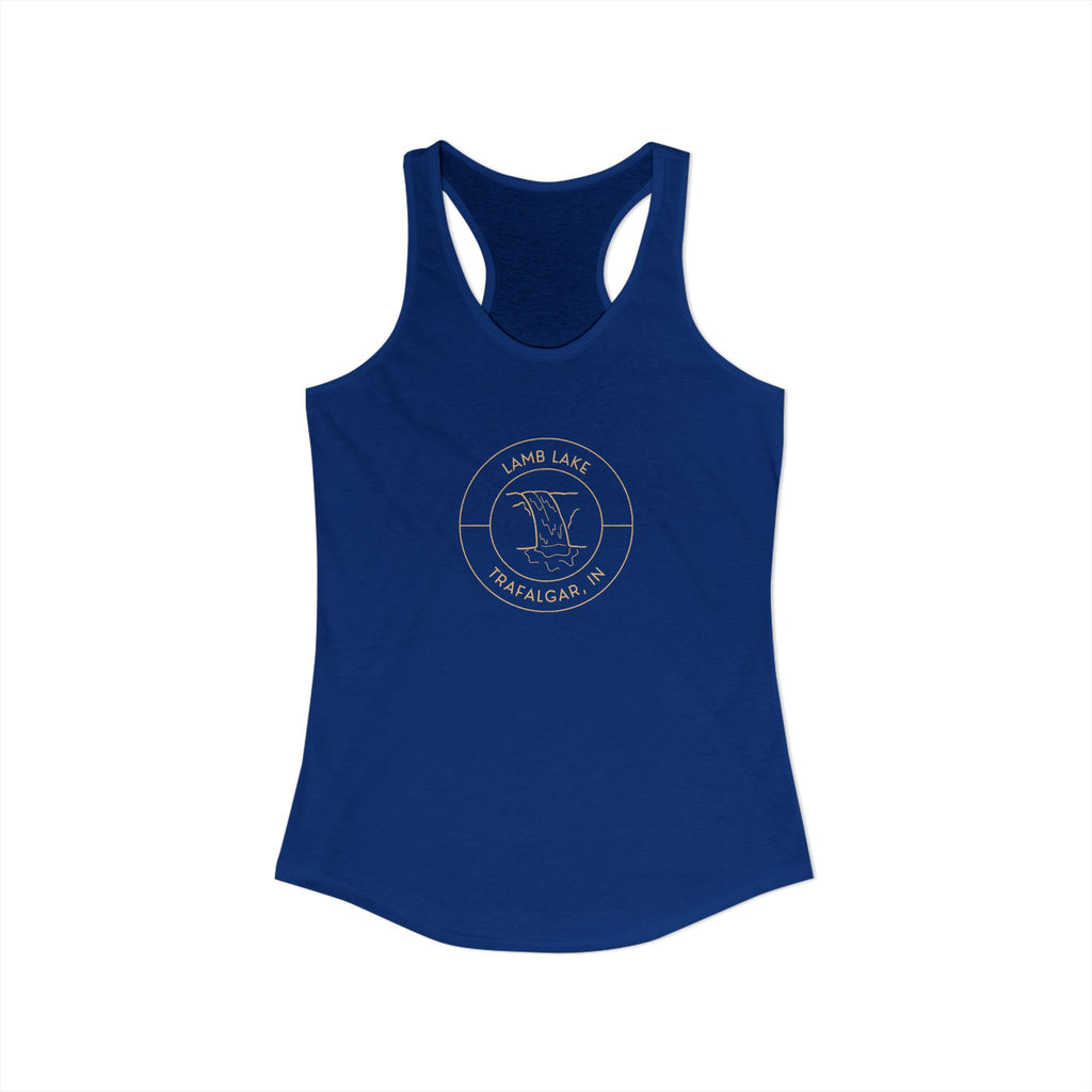 Women's Racerback Tank- Waterfall Lamb Lake