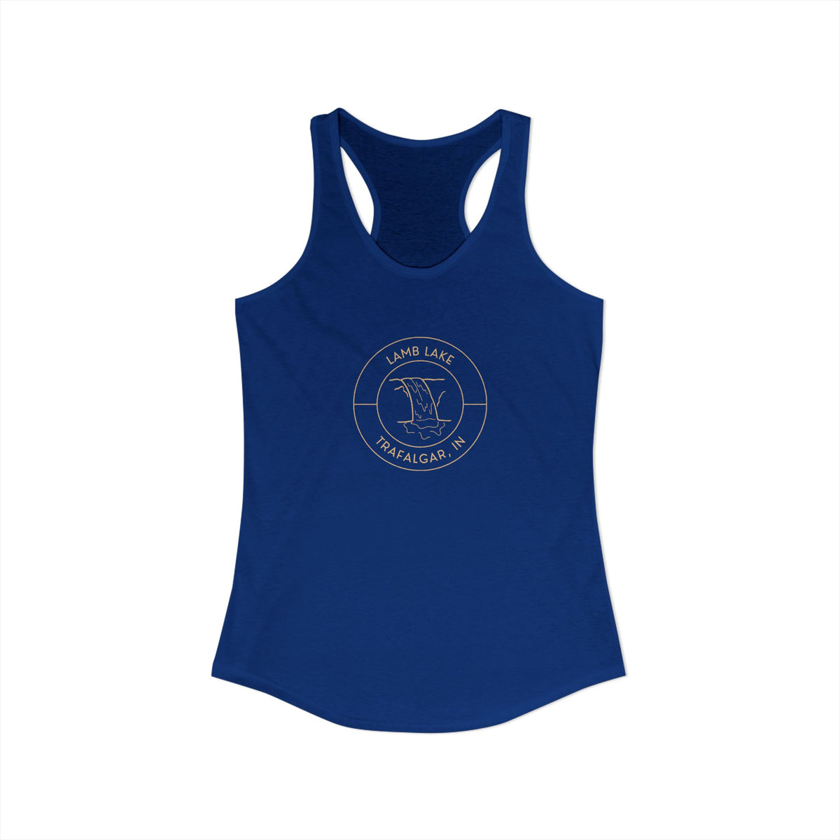 Women's Racerback Tank- Waterfall Lamb Lake