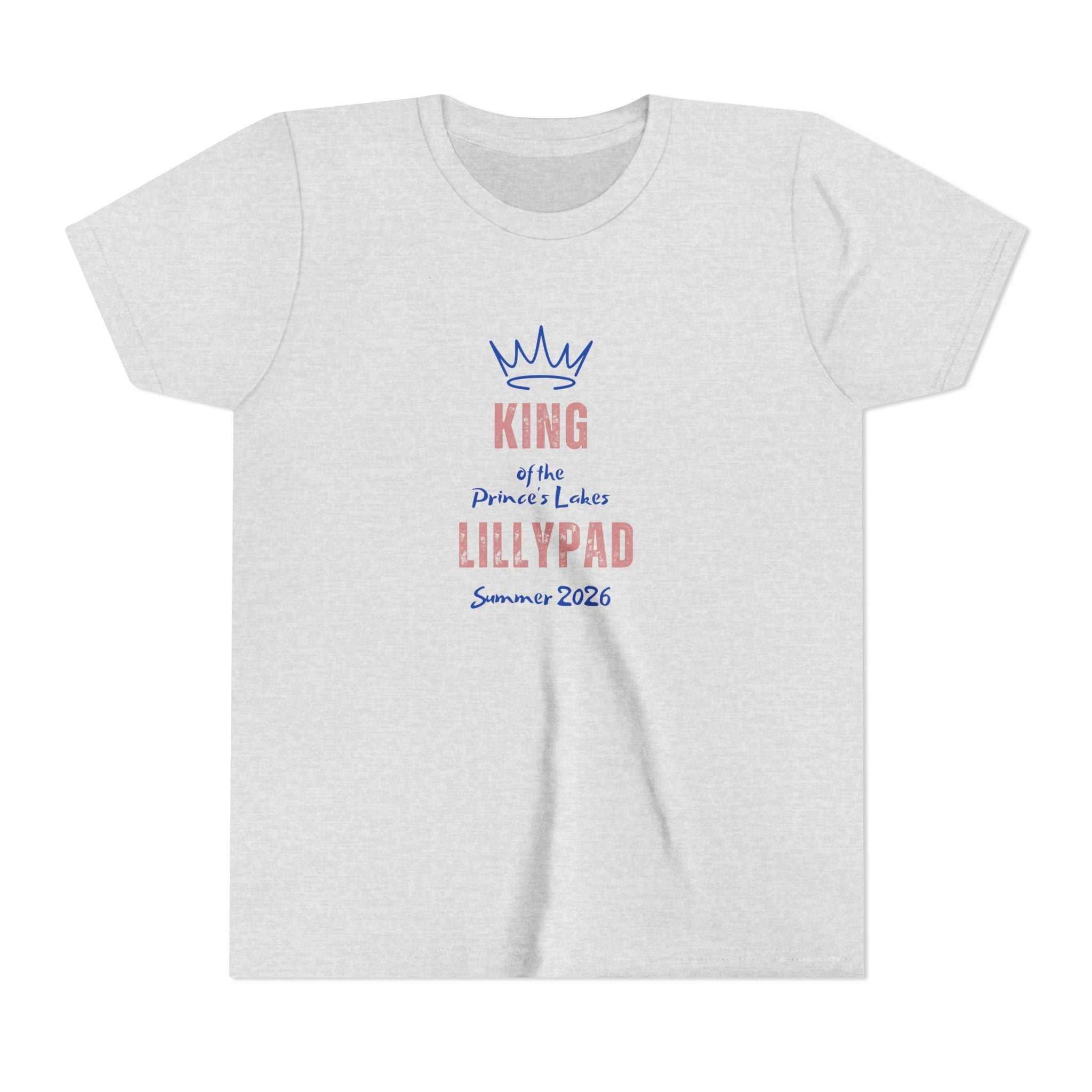 King of the Princess Lake Lillypad Youth Tee — Cute Summer 2026 Kids Shirt