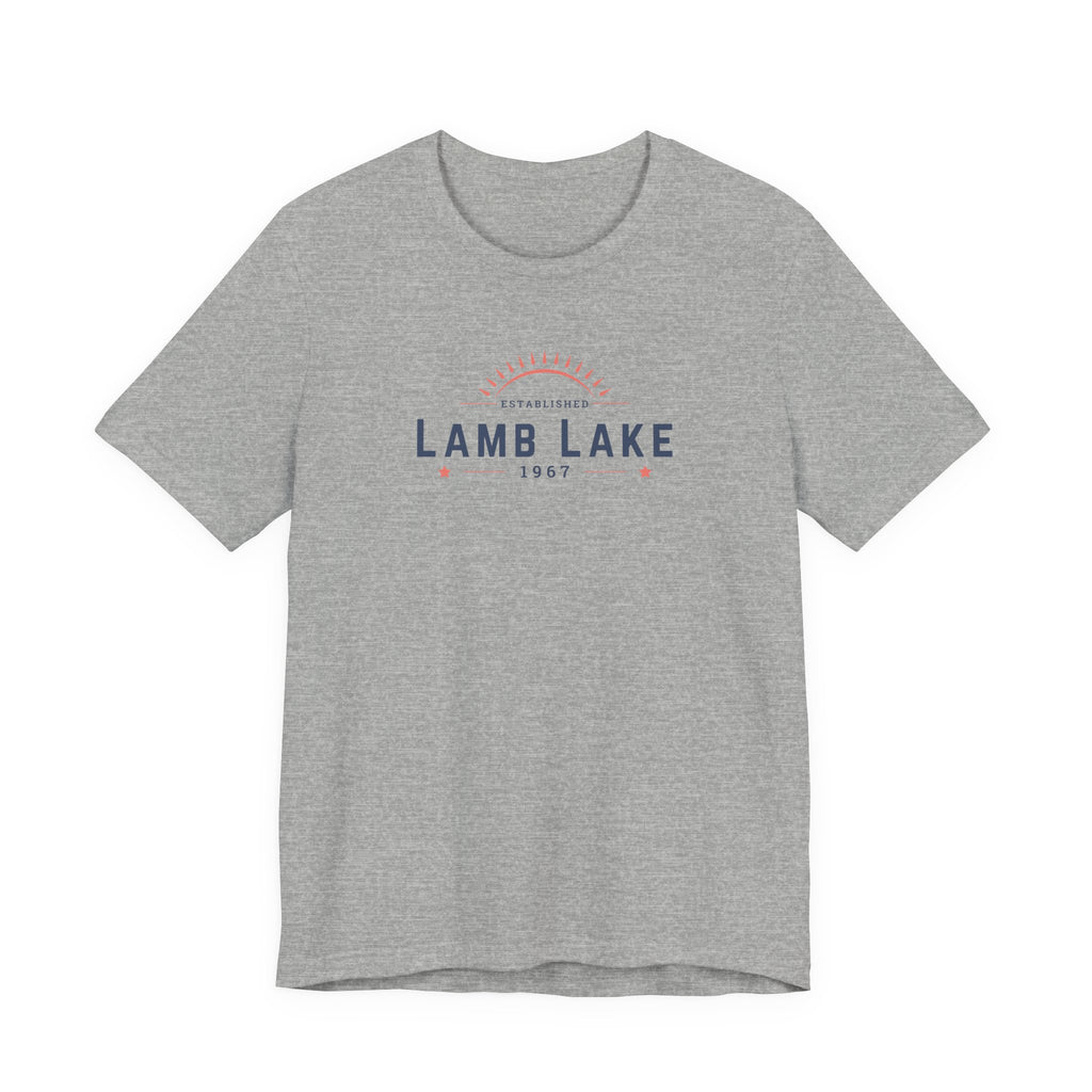 Lamb Lake Tee – Retro Lakeside Graphic T-Shirt