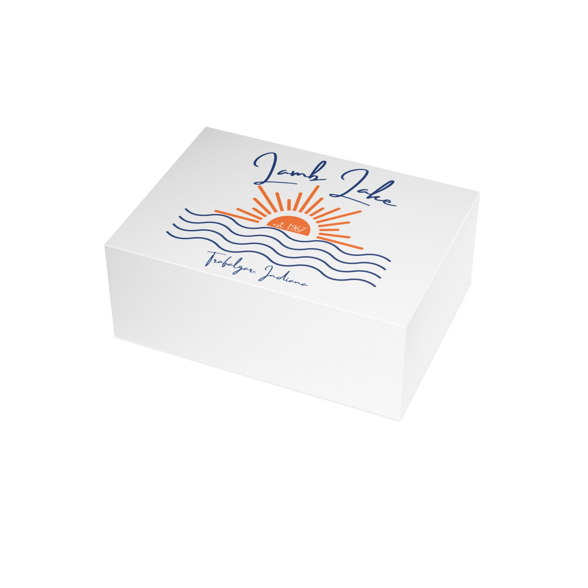 Postcard Bundles (envelopes not included) - Lamb Lake Script Sunset over Water