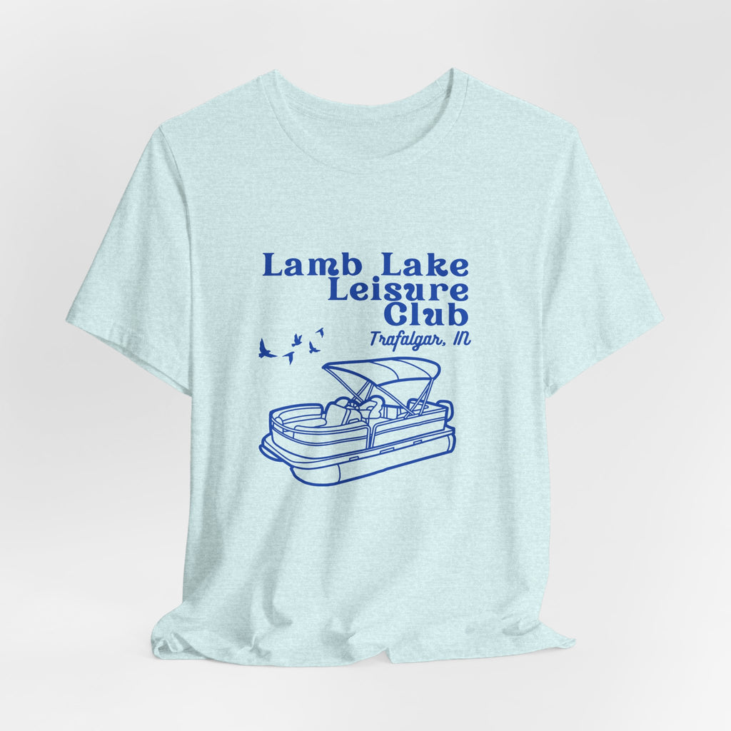 Pontoon Tee – "Lamb Lake Leisure Club" Vintage Boating T-Shirt