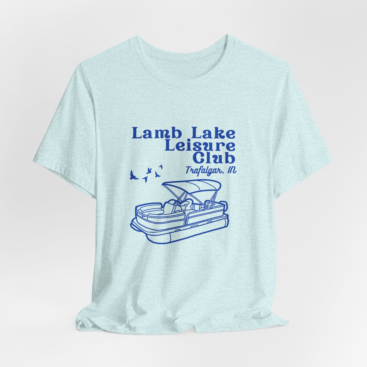Pontoon Tee – "Lamb Lake Leisure Club" Vintage Boating T-Shirt