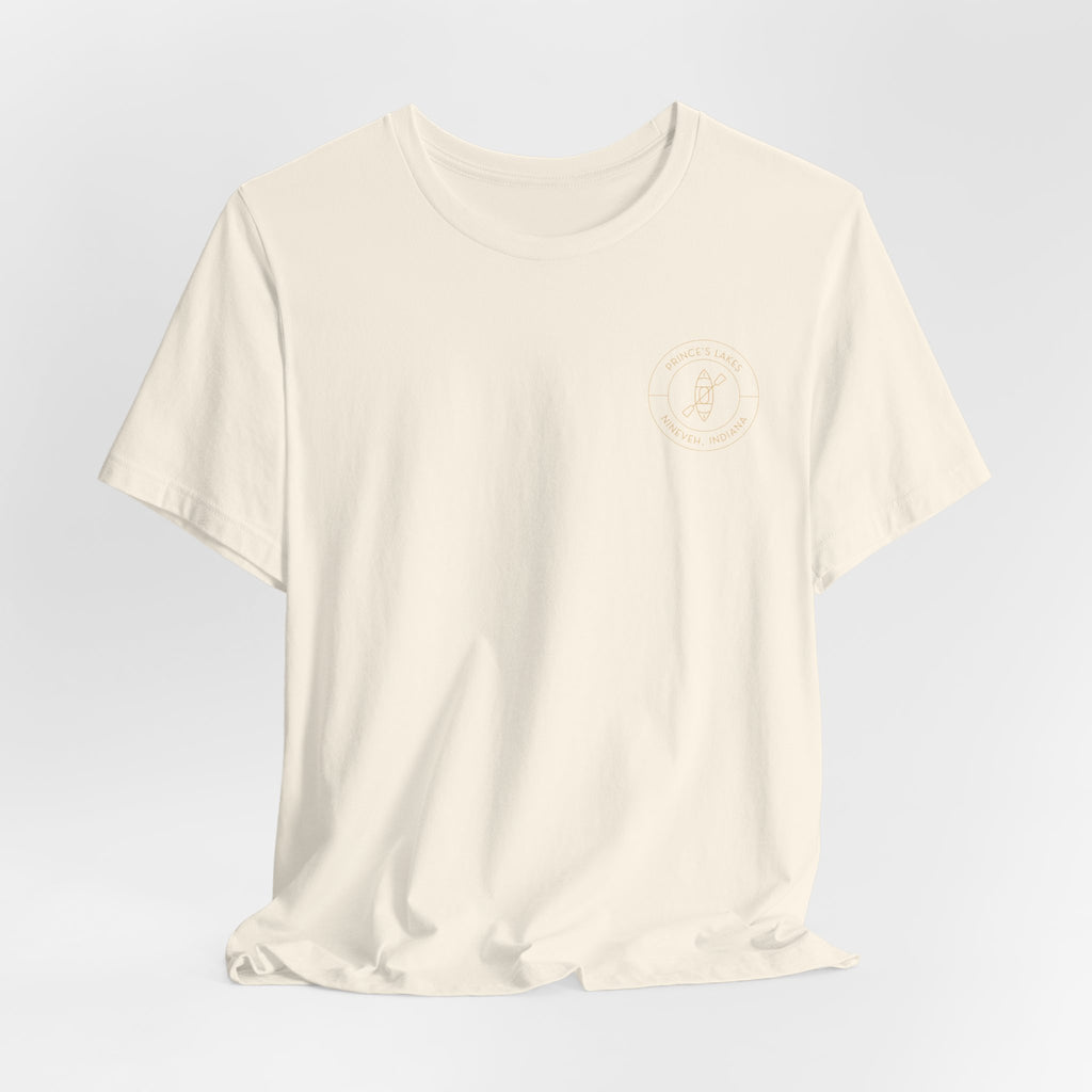 Kayak Pocket & Back Print Prince's Lakes Minimalist Tee —  Short Sleeve Shirt