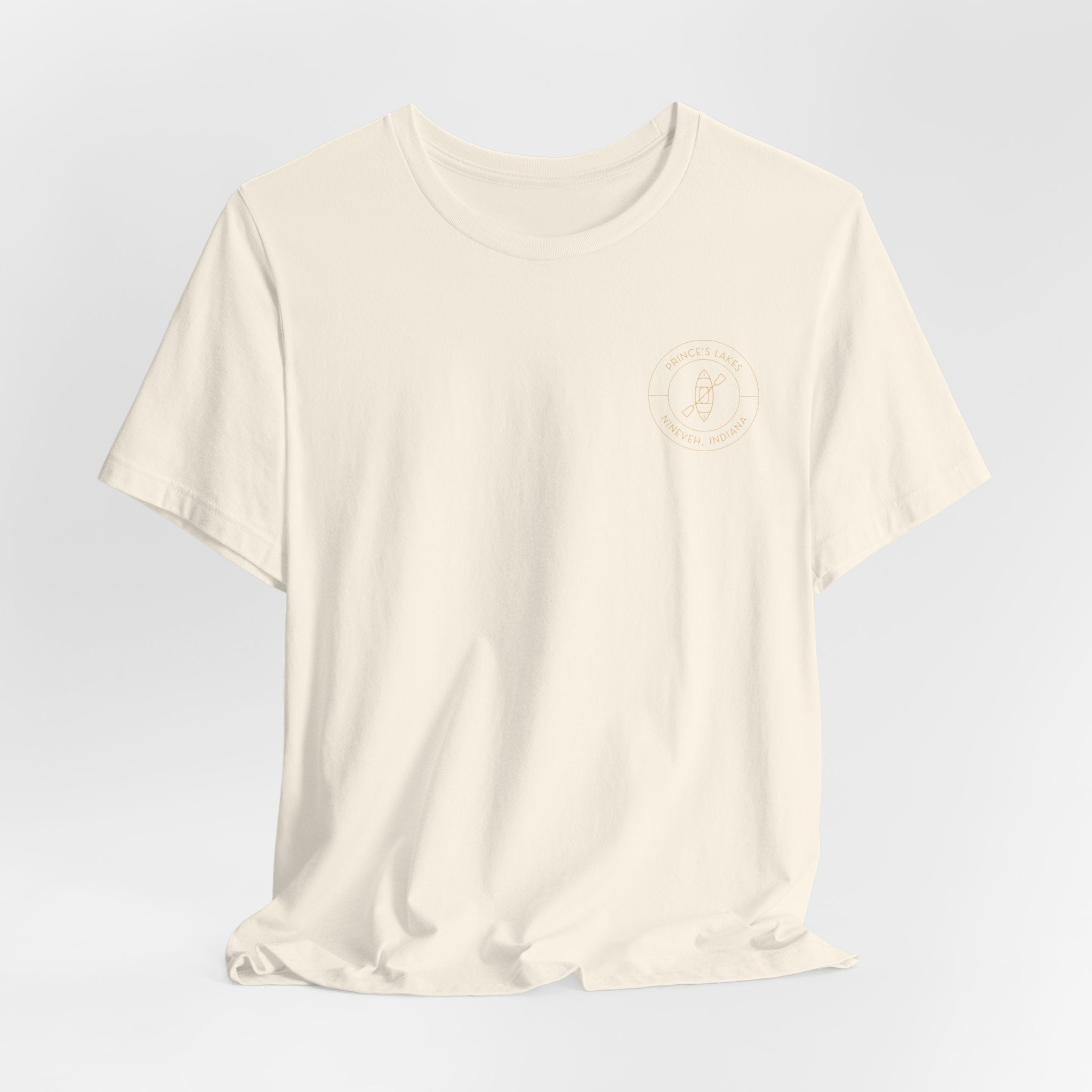 Kayak Pocket & Back Print Prince's Lakes Minimalist Tee —  Short Sleeve Shirt