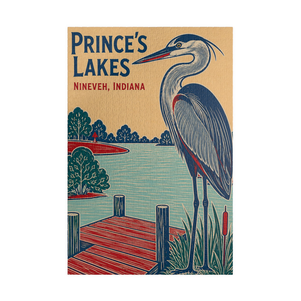 Prince's Lakes Blue Heron Puzzle —  Jigsaw (1014 pcs)