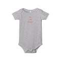 Infant One-Piece Bodysuit — "Yes, I Am a Pirate" Minimal Pink Text Baby Onesie