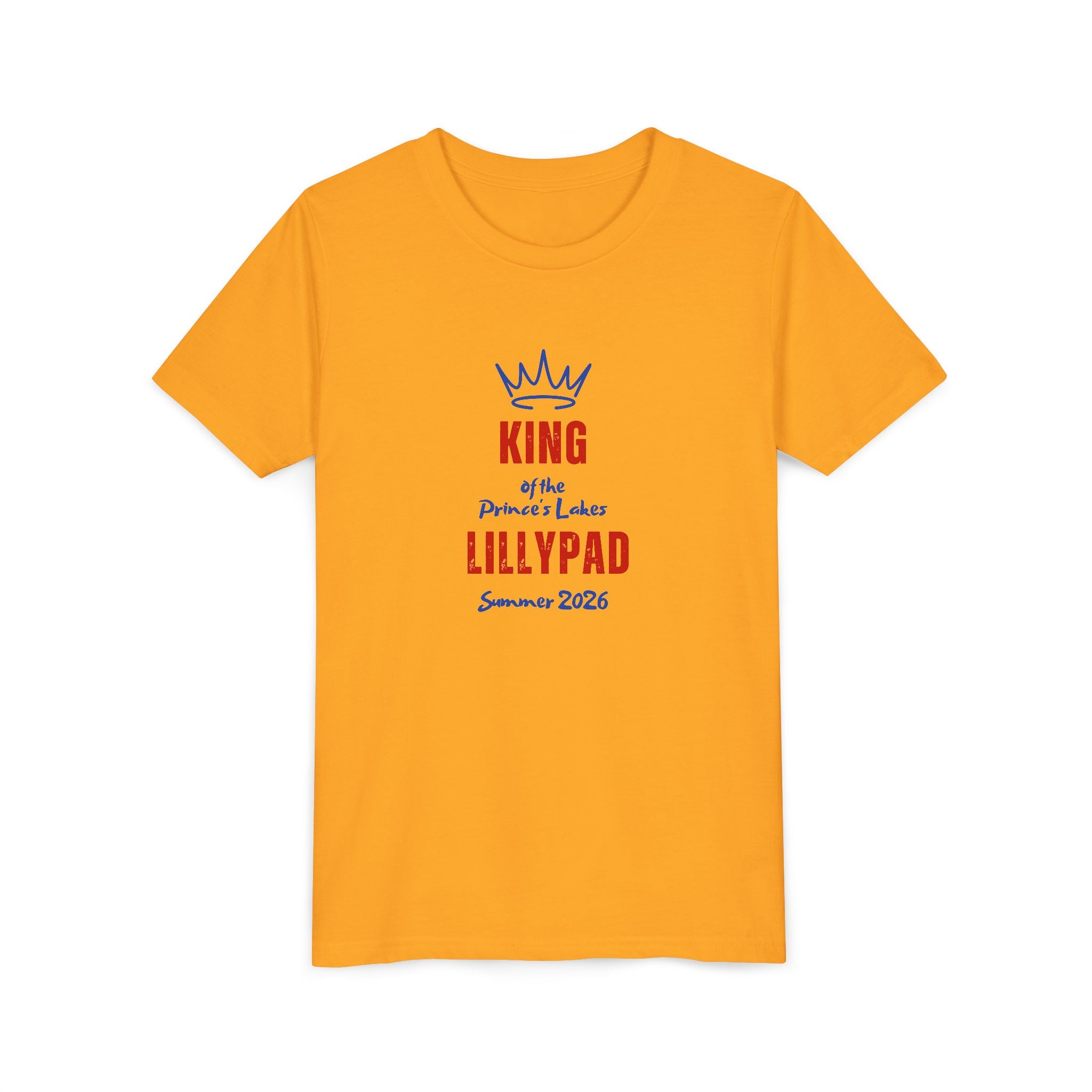 King of the Princess Lake Lillypad Youth Tee — Cute Summer 2026 Kids Shirt
