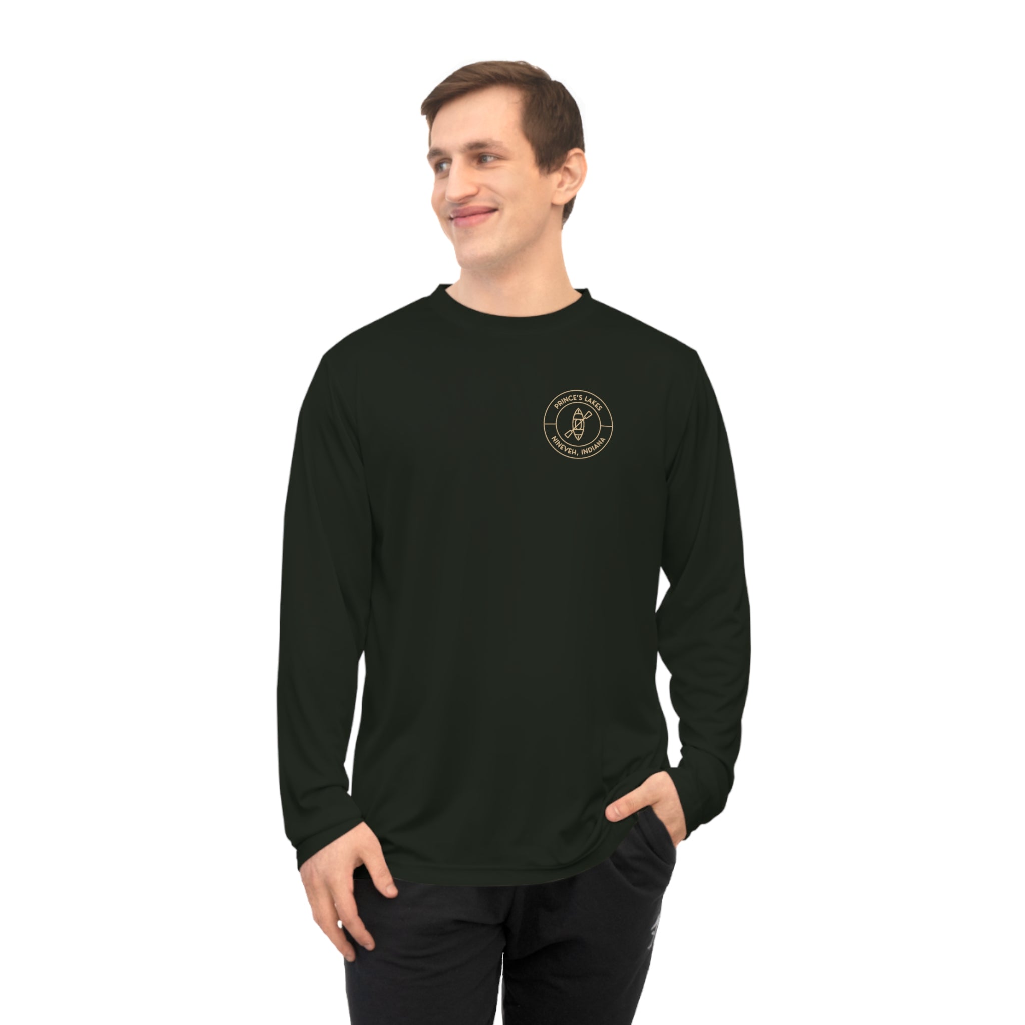 Performance Long Sleeve Shirt — Kayak Prince's Lakes Logo