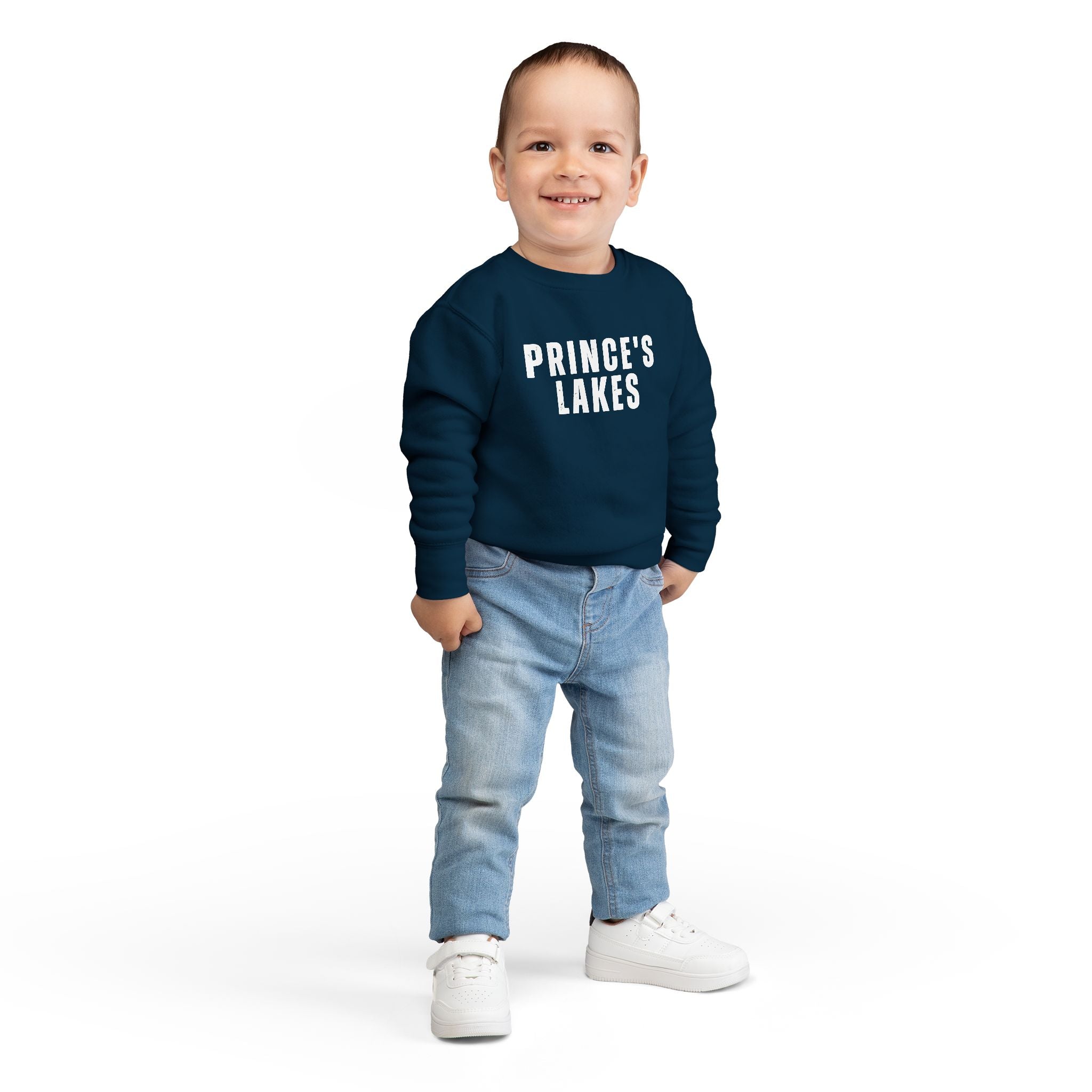 Toddler Sweatshirt - "Prince's Lakes" Retro Camp Logo Kids Pullover