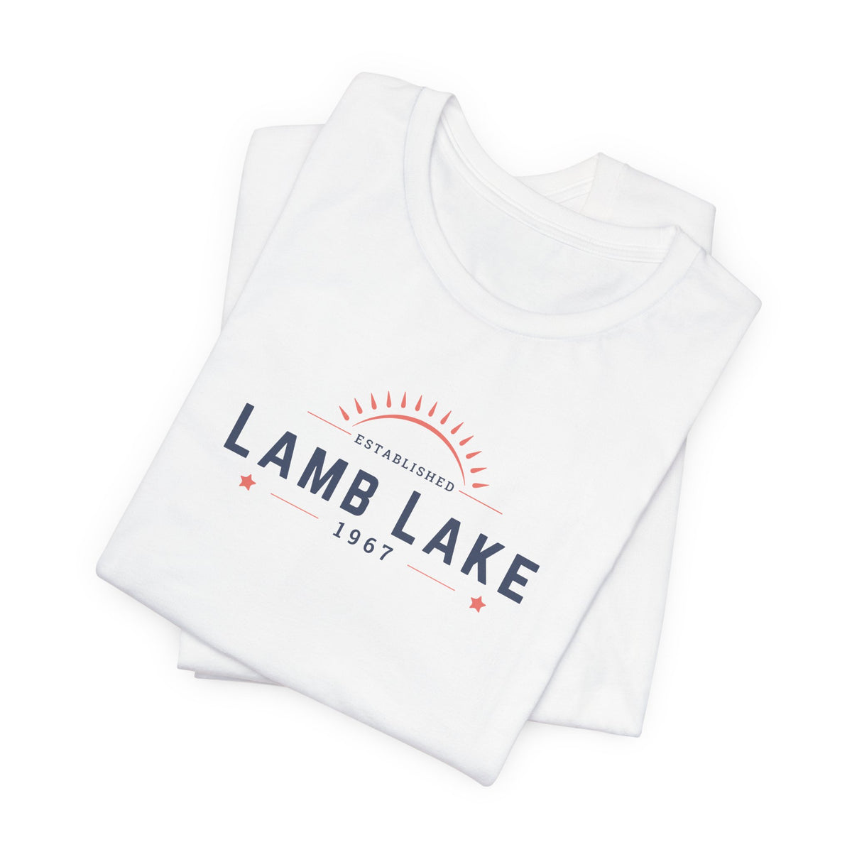 Lamb Lake Tee – Retro Lakeside Graphic T-Shirt