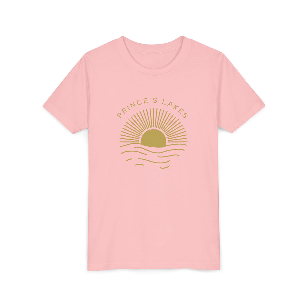 Youth Tee — 'Prince's Lakes' Golden Hour Sunset Kids T-Shirt