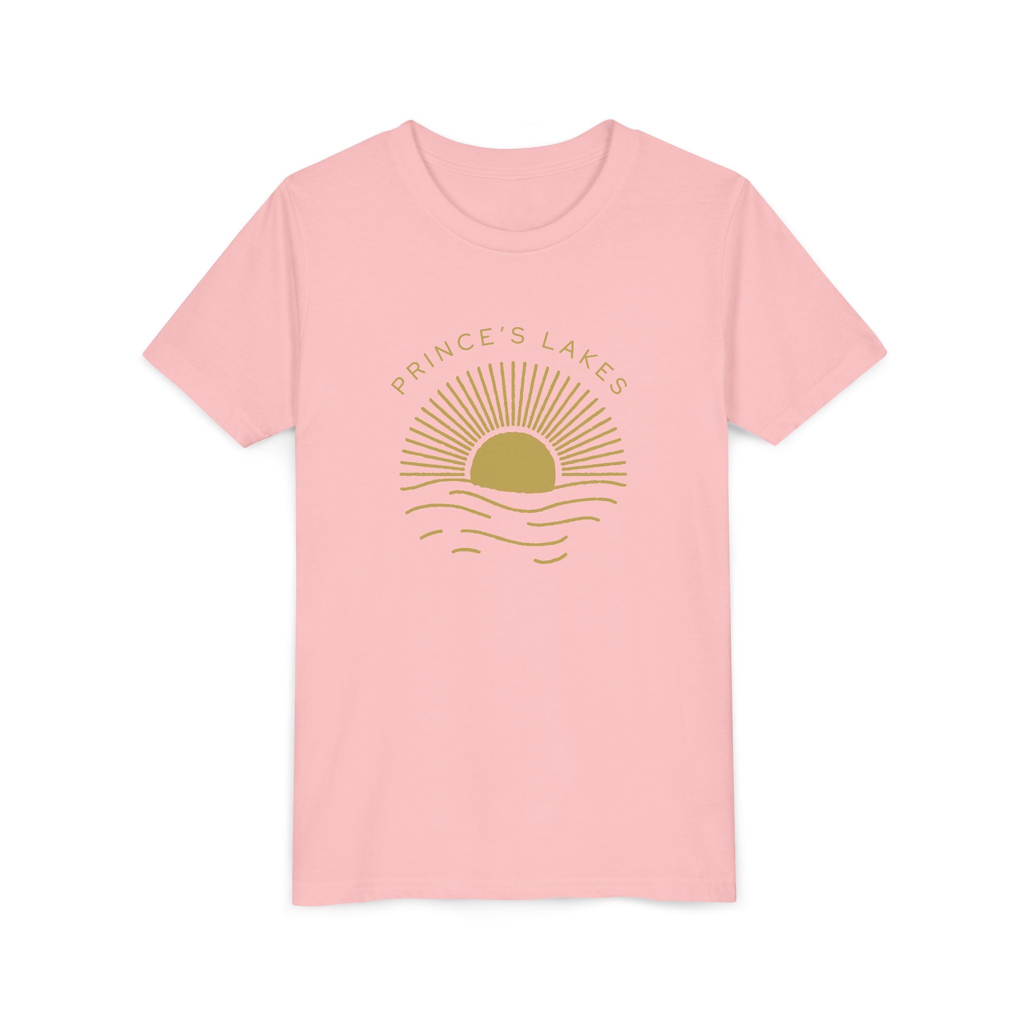 Youth Tee — 'Prince's Lakes' Golden Hour Sunset Kids T-Shirt