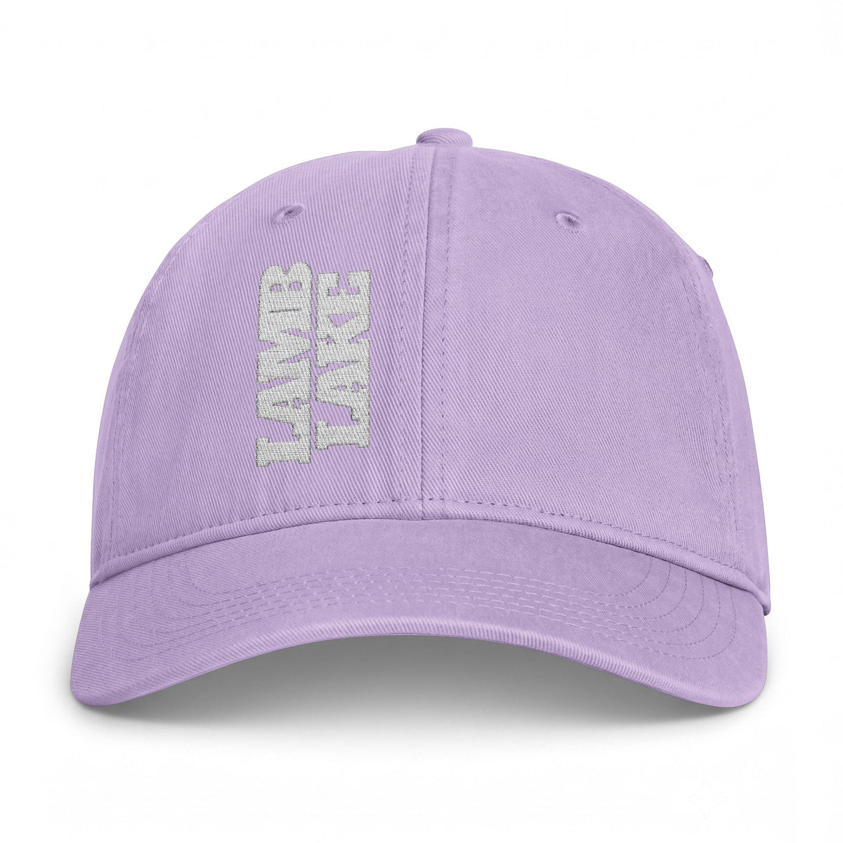 Lamb Lake Coastal Washed Cap — Vintage Beach Sideways Embroidered Hat