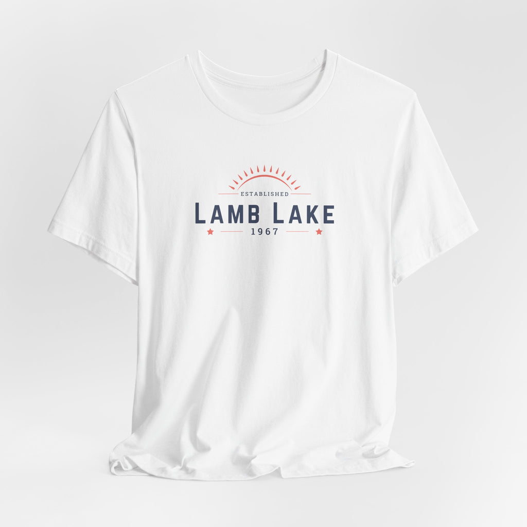 Lamb Lake Tee – Retro Lakeside Graphic T-Shirt