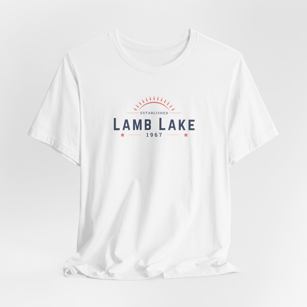 Lamb Lake Tee – Retro Lakeside Graphic T-Shirt